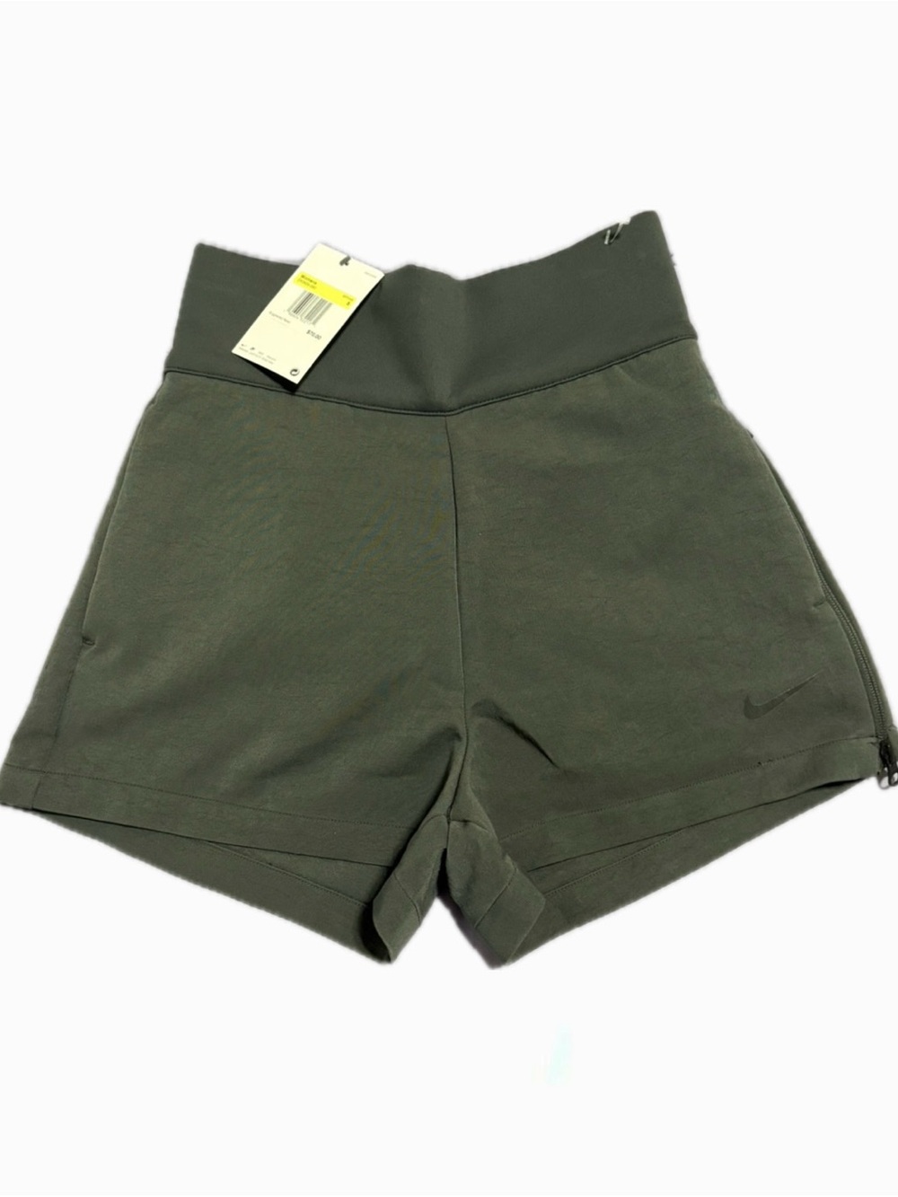 Nike Olive Green High-Rise Performance Shorts